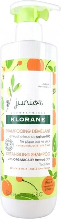 Produktbild Klorane Junior Pfirsich Entwirrendes Shampoo (500 ml) (500 ml, Flüssiges Shampoo)