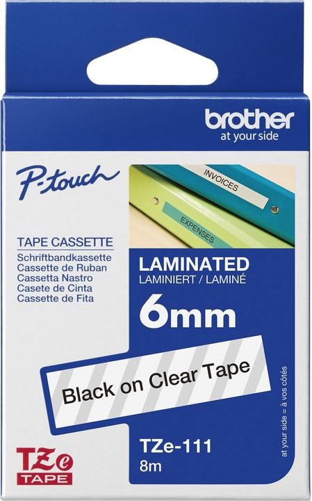 Actual product image Brother Tze-N201 (0.35 cm, Black)