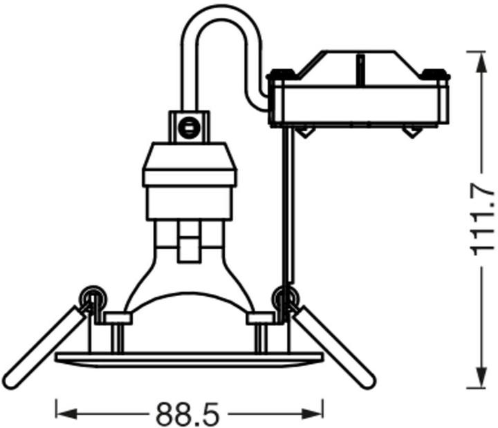Produktbild Ledvance Led Spot Recess Twistlock (350 lm, GU10)