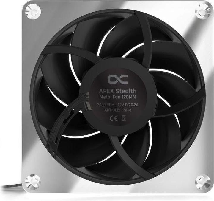 Image du produit Alphacool Apex Stealth Metal 120mm ventilateur 2000rpm (chrome) (120 mm, 1 x)