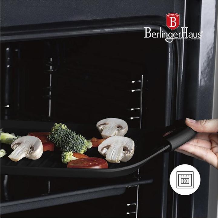 Actual product image BerlingerHaus Haus Haus Grillplatte 47cm Matte Black Collection