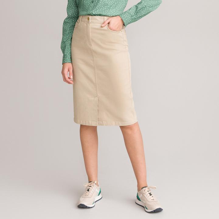 Image du produit Anne Weyburn Gerader Rock aus Baumwollstretch (50)