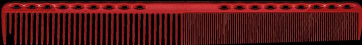 Y.S. Park Haarschneidekamm Nr. 331 230 mm rot