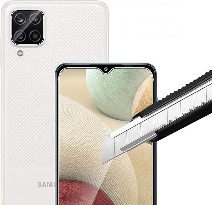 Produktbild Screenguard Samsung Galaxy A12 Panzerglas Schutzfolie Case Friendly Design (1 Stück, Samsung Galaxy A12)