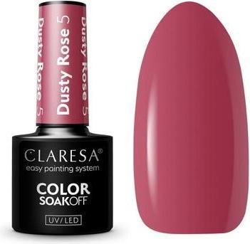 Immagine prodotto Claresa Smalto per unghie UV Dusty Rose 5ml - Confezione da 5 (Rosa polverosa, Vernice UV gel)