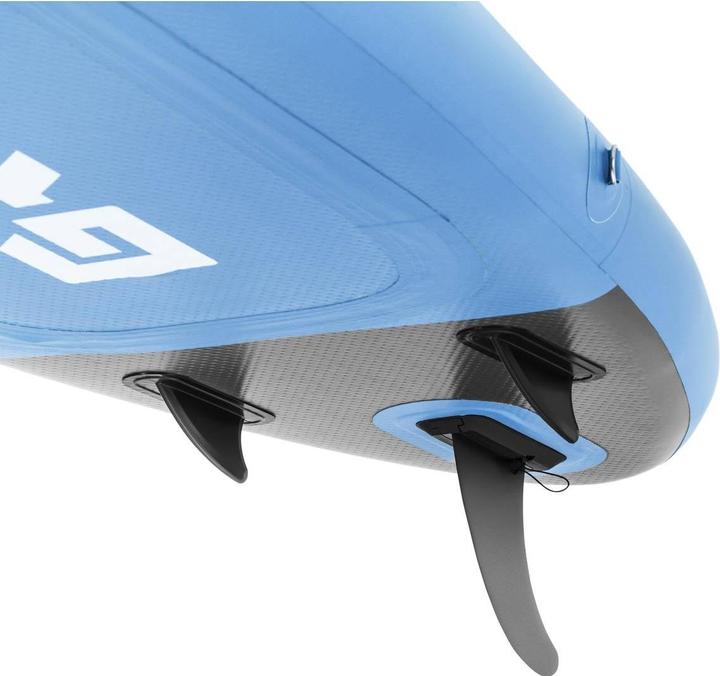 Produktbild Gymrex Stand Up Paddleboard SUP-Board aufblasbar 105 kg hellblau Doppelkammer (10'10")