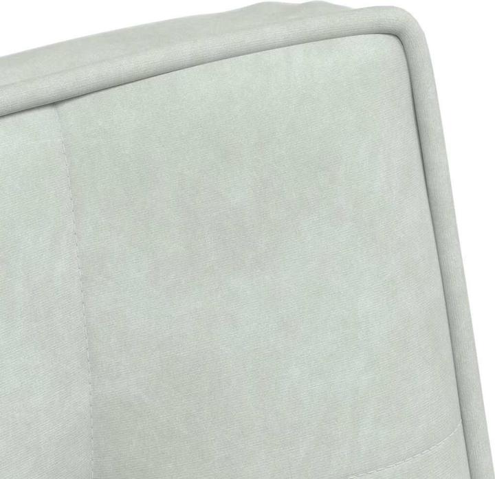 Produktbild VidaXL Relaxsessel mit Hocker Hellgrau Samt Sessel Sessel mit Hocker