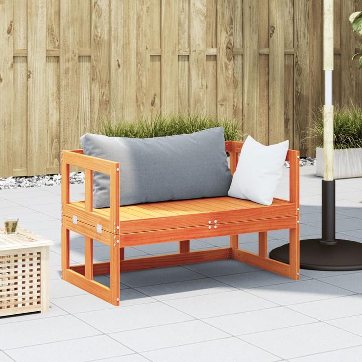 Actual product image VidaXL 2-in-1 garden sofa, extendable