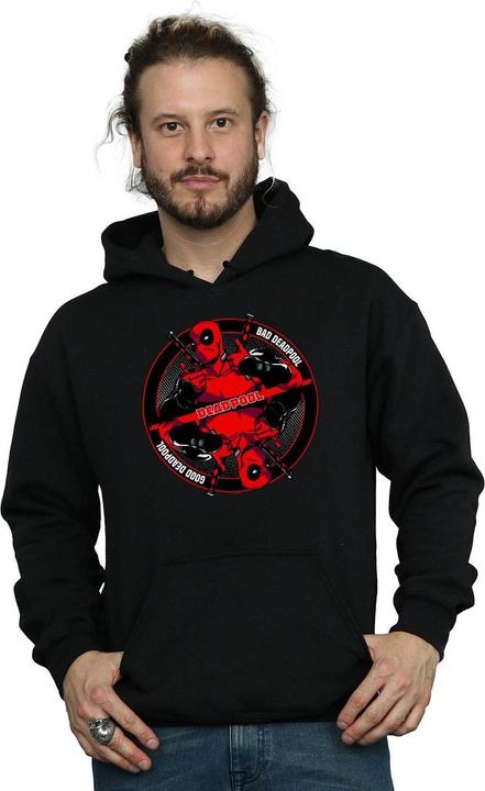Immagine prodotto Deadpool Good Bad Felpa con Cappuccio Uomo (XXL)