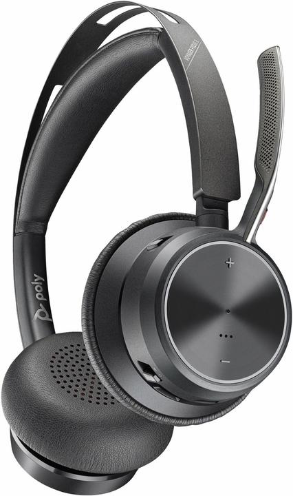 Image du produit HP POLY Voyager Focus 2 USB-C-C Headset +USB-C/A Adapter +Charging Stand