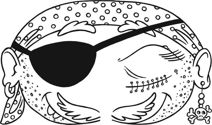 Actual product image Funny masks to colour in