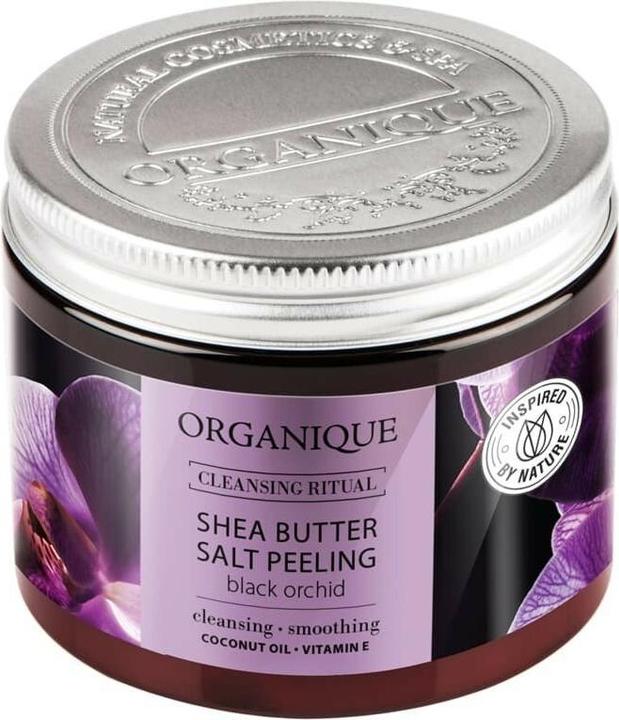 Organique Salzpeeling mit schwarzer Orchidee und Sheabutter 200g (200 ml)
