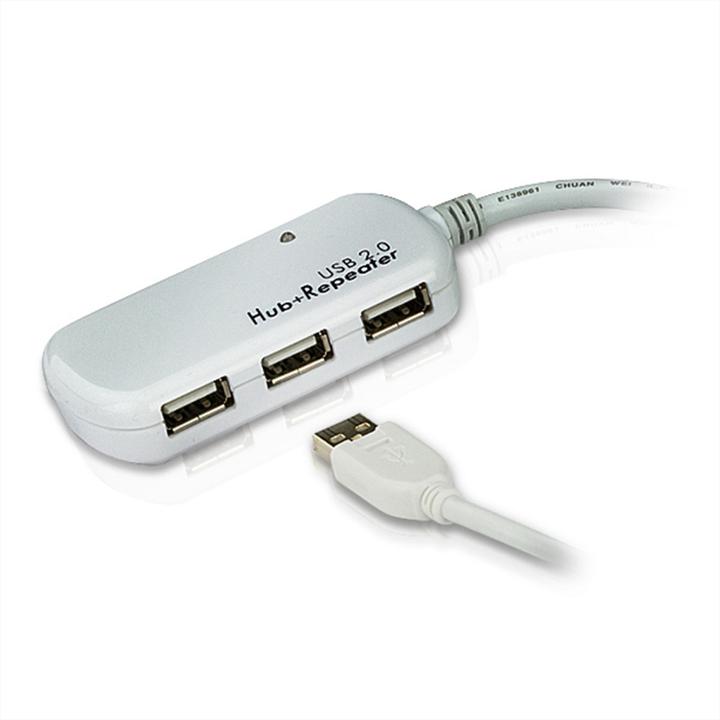Actual product image Aten USB 2.0 extender with 4-port hub (USB-A, 4 Ports)