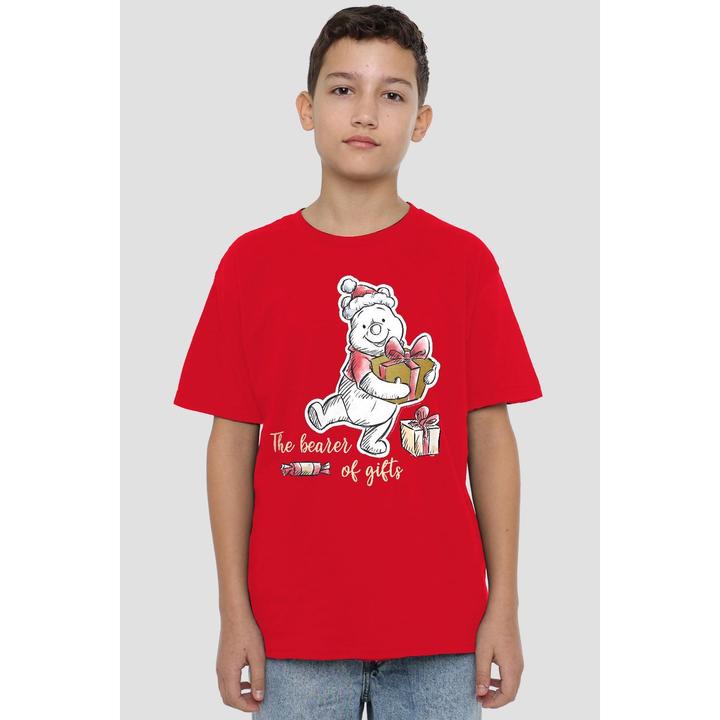 Immagine prodotto Winnie the Pooh The Bearer Of Christmas Gifts Maglietta Bambini (140)