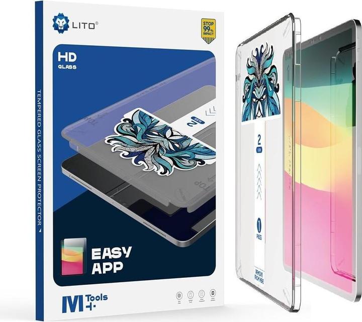 Actual product image Lito EasyShield armoured glass incl. installation tool (1 Piece, iPad Pro 13 2024 (M4))