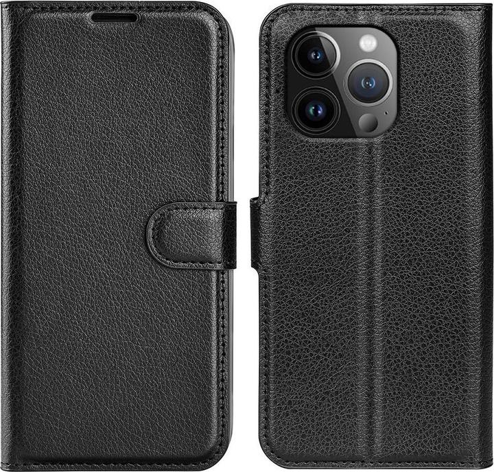 Produktbild Cover-Discount iPhone 15 Pro - Leder Etui Hülle schwarz (Apple iPhone 15 Pro)