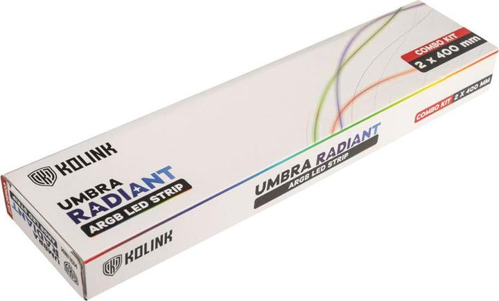 Image du produit Kolink Umbra Radiant ARGB LED Strip Combo Kit - 2 x 400mm (RGB)