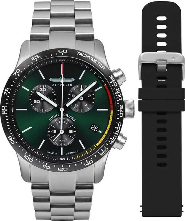 Zeppelin Uhr Night Cruise 7288M4 SET Quarzuhr (Chronograph)