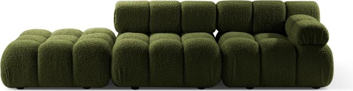 Micadoni Canapé Modulable Droit en Velours, "Bellis", 4 Places, 282x94x70 Fabriqué en Europe (2 places, 3 places, 4 places)