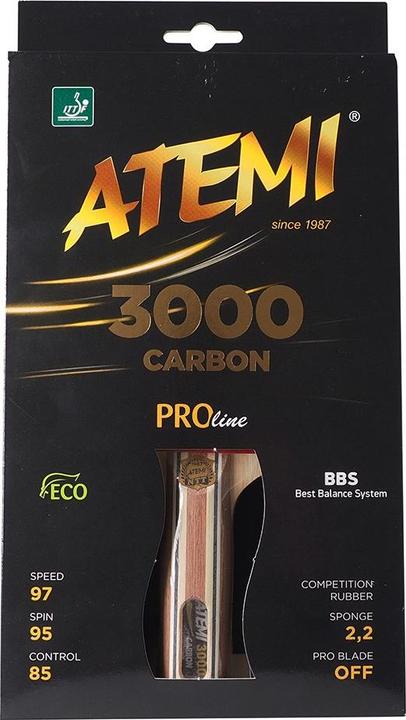 Atemi Tischtennisschläger New 3000 Pro anatomisch