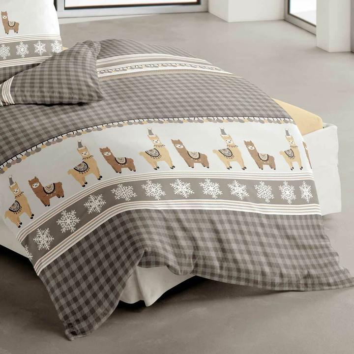 Produktbild Traumschlaf Alpaka kitt (Bettwäsche Set, 155x220 cm + 80x80 cm)