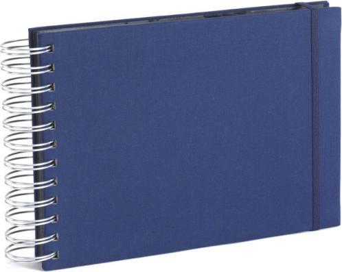 Produktbild Semikolon Fotoalbum Mini Mucho 25x16cm marineblau, Leinenbezug (10 x 15 cm, 9 x 13 cm)