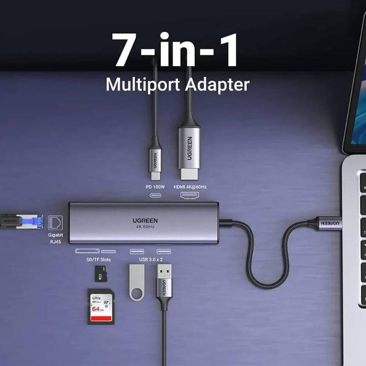 Image du produit Ugreen CM512 (USB-C, 7 Ports)