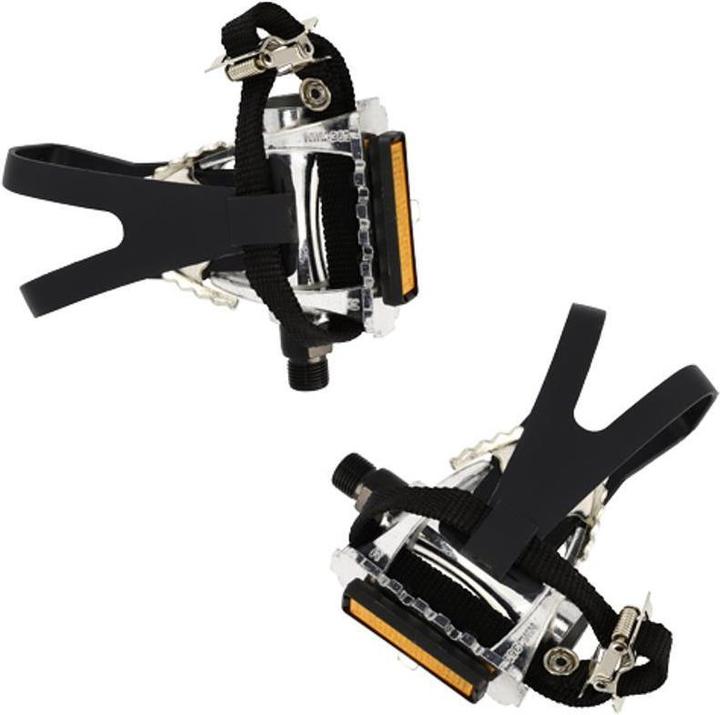 Optimiz Profiliertes Alu-Pedalpaar mit Fussplatten