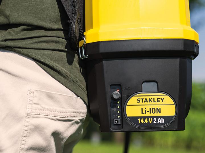 Actual product image Stanley Battery-powered backpack spray pump 16 litres 14.4 V2 Ah (16 l)