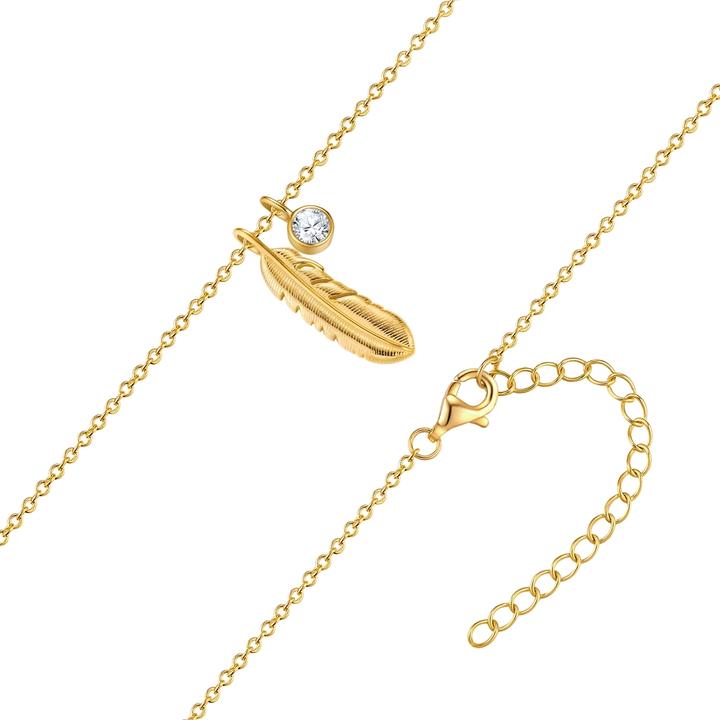 Immagine prodotto Rafaela Donata Bracciale da donna con piume - 36188 (42 cm, Argento)
