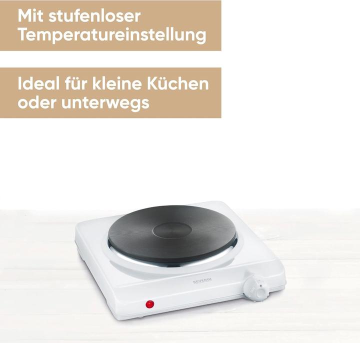 Produktbild Severin Kochplatte für Küche, Weiss Single