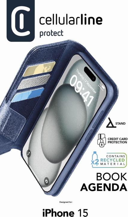 Actual product image Cellularline Book Agenda (Apple iPhone 15)