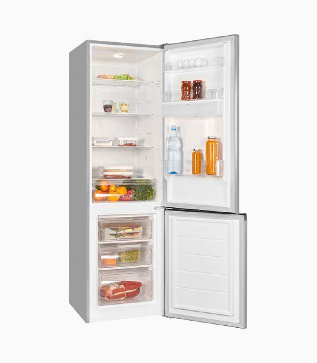 Actual product image Exquisit KGC265-70-WS-040D inoxlook, Fridge-freezer combination (freestanding) (260 l)