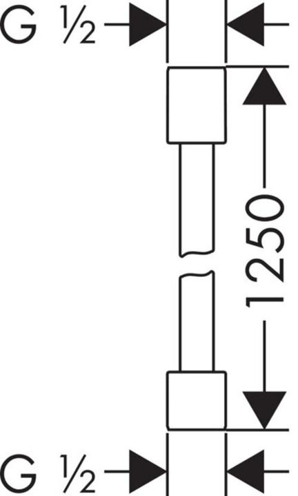 Produktbild Axor Metalleffekt Brausenschlauch 1,25m (125 cm)