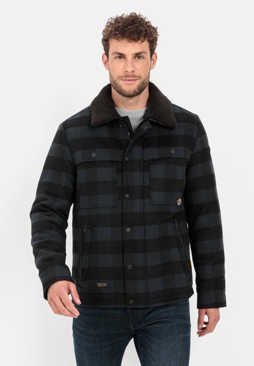 Actual product image Camel Active Checked transition jacket with detachable teddy collar (56)