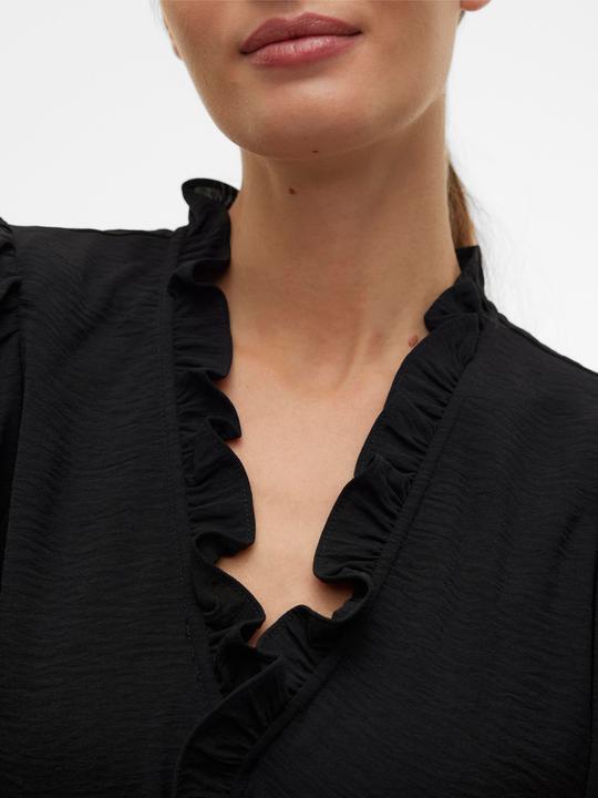 Immagine prodotto Vero Moda Vestibilità regolare Scollo a V Polsini elasticizzati Taglio voluminoso delle maniche Top Camicetta (XS)