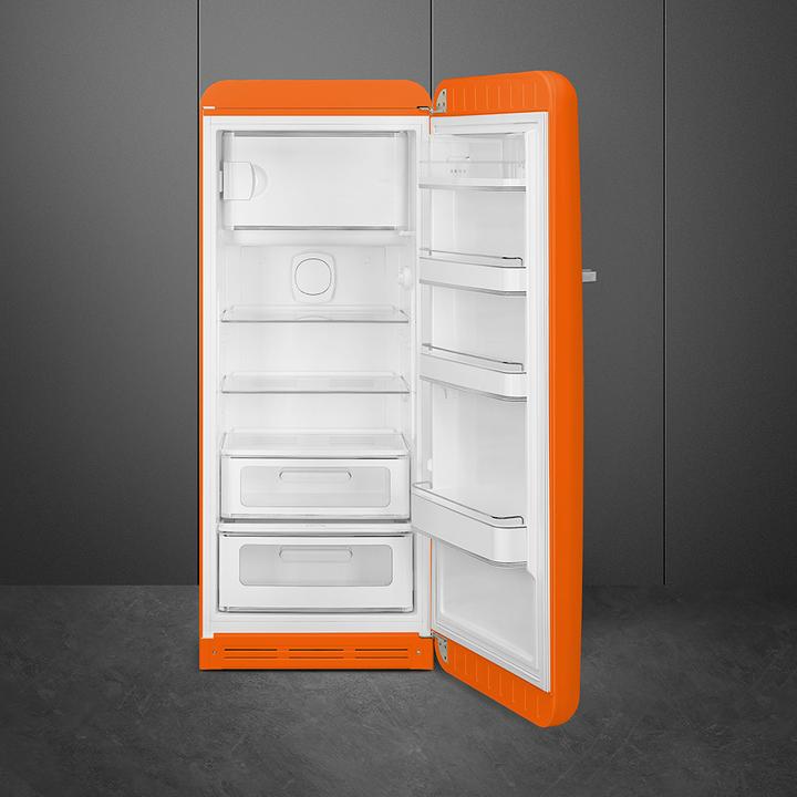 Produktbild Smeg FAB28ROR6 Kühlschrank Rechtsanschlag Orange 50's Style, 2025 Modell, EEK: C (270 l)