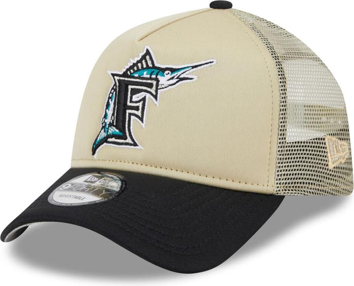 Actual product image New Era 9Forty Trucker Florida Marlins