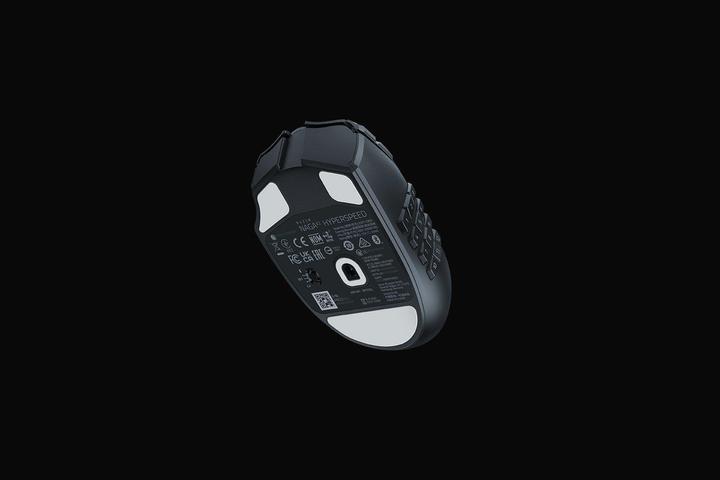 Image du produit Razer Naga V2 HyperSpeed pour le jeu, 2,4 GHz, Bluetooth, Sans fil, Noir (Sans fil)