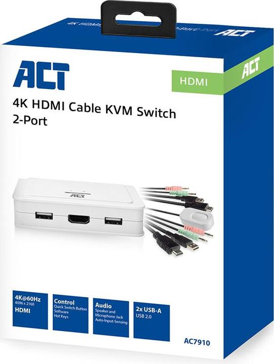 Actual product image AC7910 Keyboard/Video/Mouse (KVM) Switch White