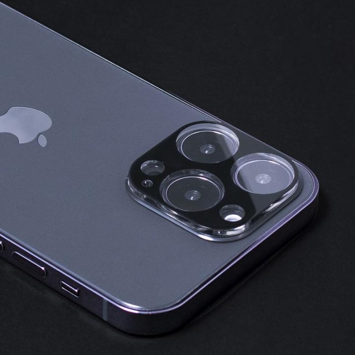 Actual product image Wozinsky 9H tempered glass for iPhone 15 Full Camera Glass - black (1 Piece, Apple iPhone 15)