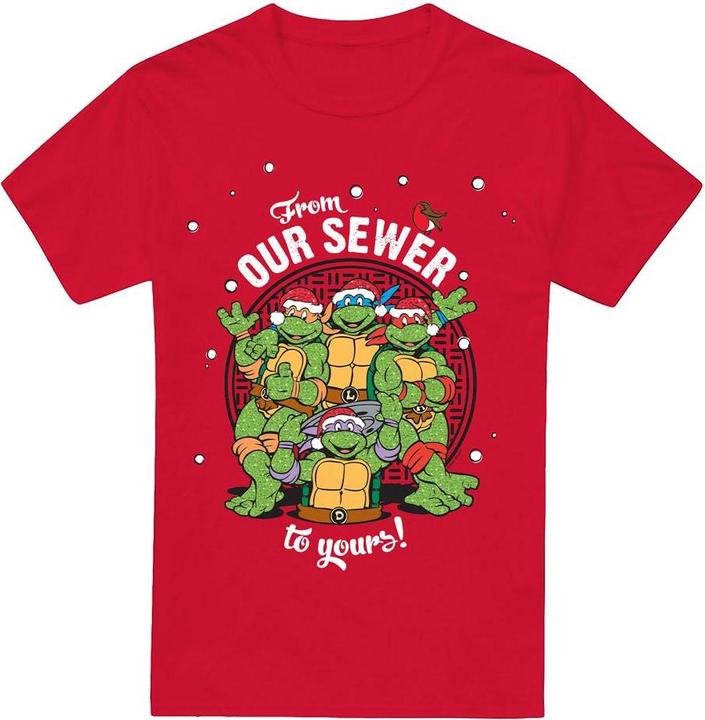 Teenage Mutant NT Merry Christmas From Our Sewer TShirt (4XL)