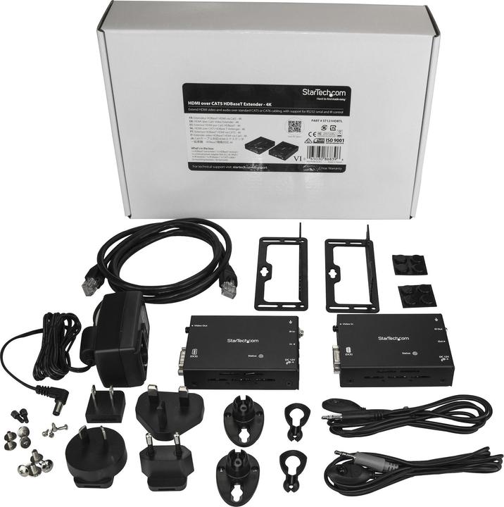 Produktbild StarTech HDMI over Cat5 Extender mit IR und Seriell - HDBaseT Extender - 4K - HDMI über Cat6 - HDMI Booste... (CAT Extender)