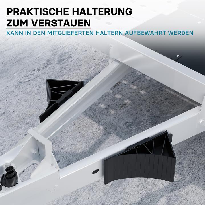 Produktbild Wiltec Unterlegkeile inkl. Halterung 1,6t 2x Bremskeil PKW-Anhänger Hemmschuhe