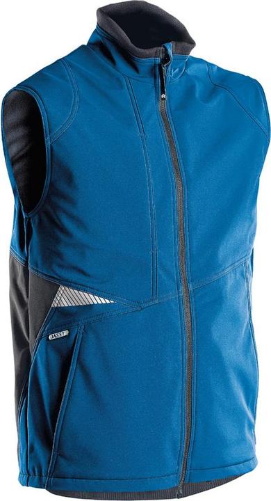 Dassy Softshell-Weste Fusion azurblau/anthrazitgrau Gr. 2XL (XXL)
