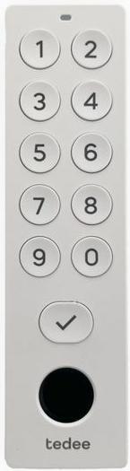 Actual product image Tedee Keypad Pro (Electronic numerical code, Fingerprint)