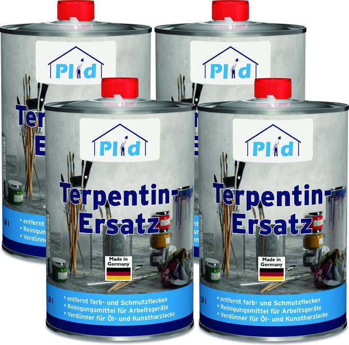 Produktbild Plid Terpentinersatz 4L / Pinselreiniger Reiniger, Verdünner Ölfarbe Kunstharzlacke (4000 ml)