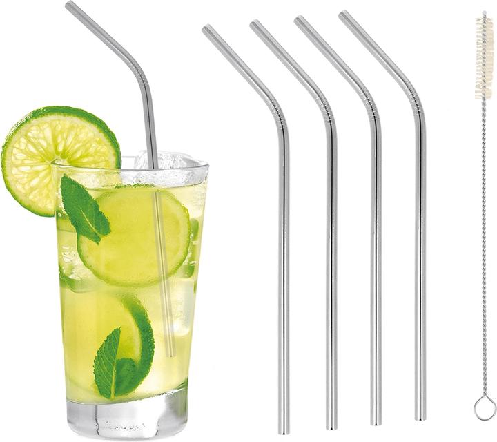 Actual product image Metaltex Drinking straw (4 x)