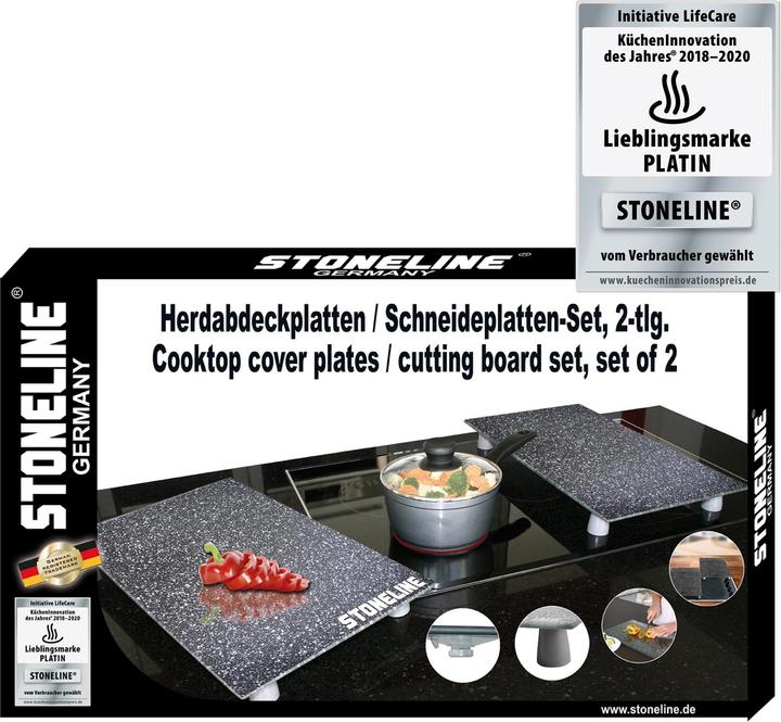 Produktbild Stoneline Herdabdeckplatten / Schneideplatten-Set, 2-tlg.