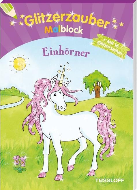 Image du produit Tessloff Peinture magique à paillettes Bloc de licornes